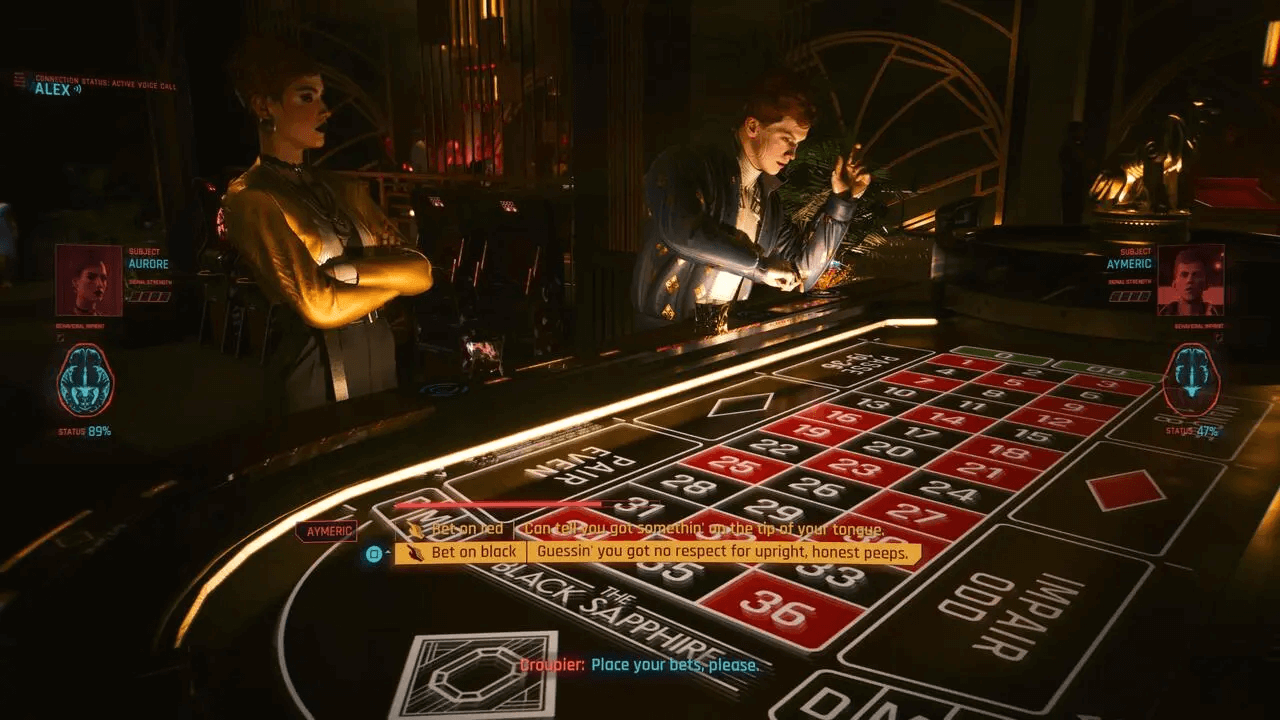 phantom liberty 2077 how to win roulette