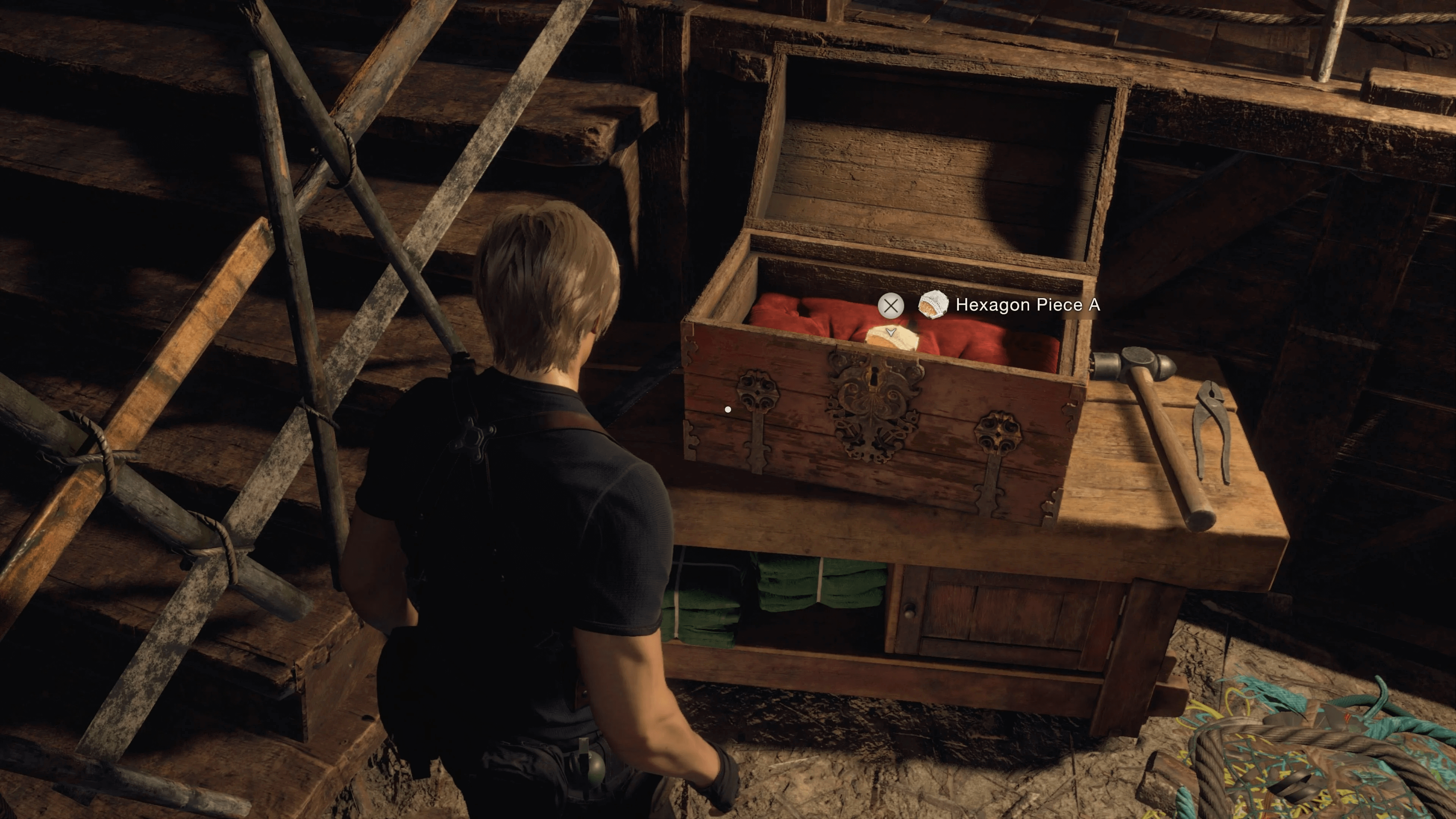 how to solve the hexagon puzzle in resident evil 4